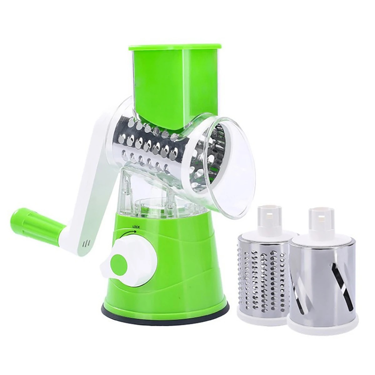 Manual 3?in?1 Vegetable Cutter & Drum Grater | Round Slicer | Multifunctional Kitchen Gadget - Image 4