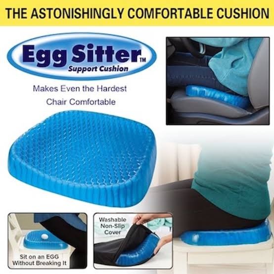 Non Slip Egg Sitter Gel Seat Cushion Soft Sitting Support Pad Cushion for Car and Office Chair Seat Pads Breathable Honeycomb Bike Seat Foam - Image 4