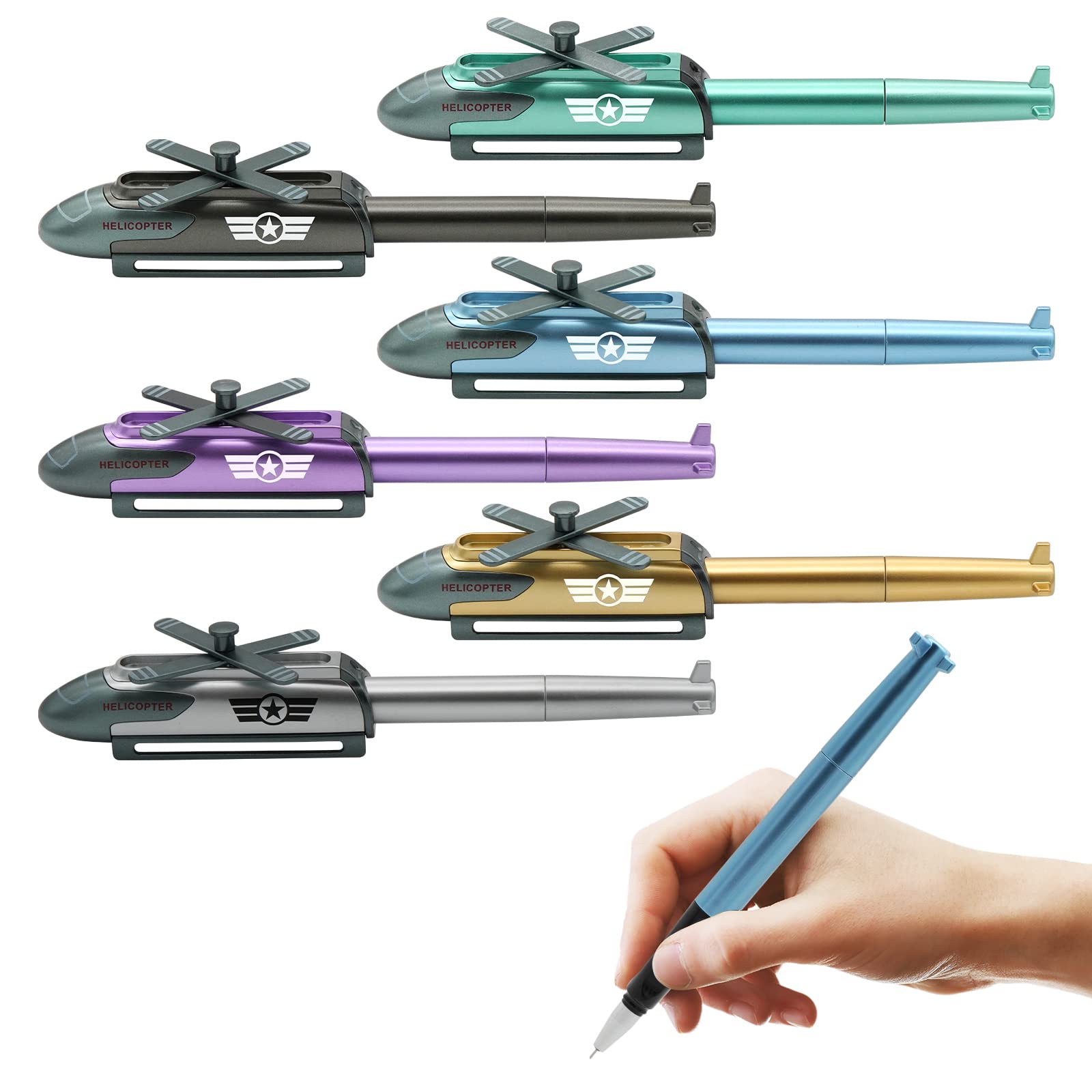 Novelty Airplane & Helicopter Pens | Cool Gel Pen - Image 2