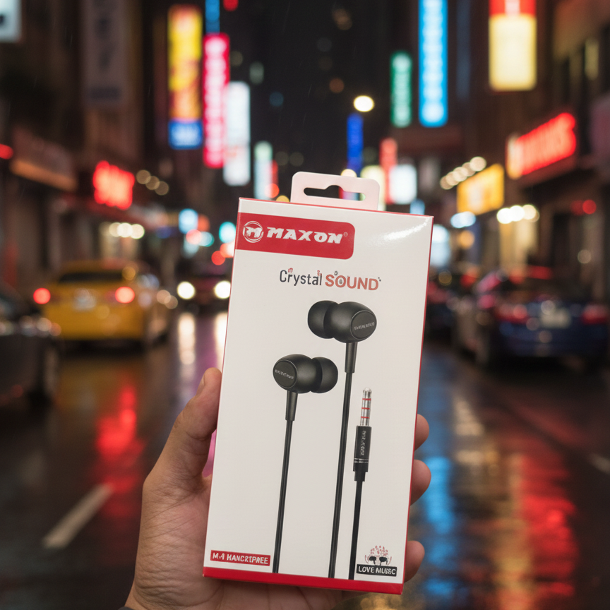 Maxon M9 Handfree High-Performance 10mm Driver, Immersive Bass, Matte Sleek Design, 3.5mm AUX Connector - Image 4
