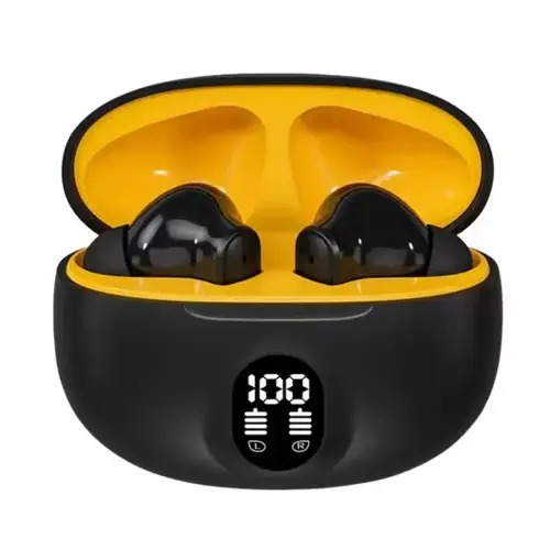Stereo Wireless Earphones 895B Bluetooth V5.4, Premium Deep Bass, Waterproof, Dustproof, LCD Display, Long Battery Life (Random Color)