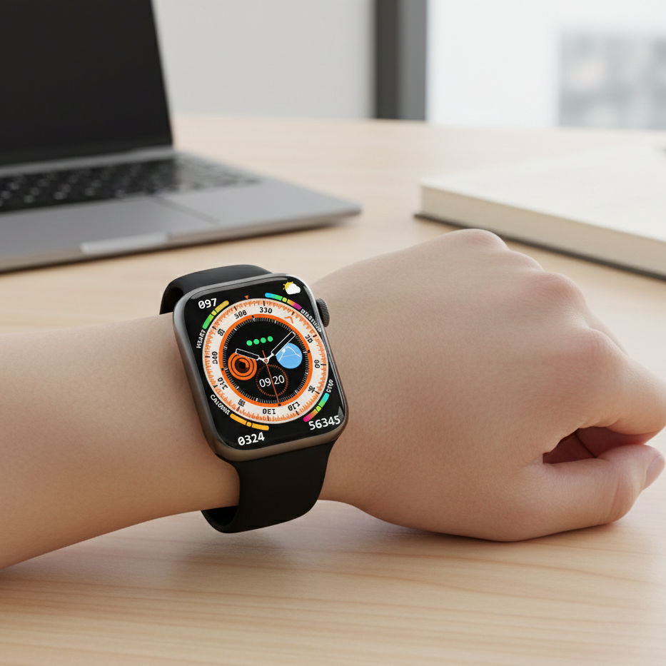 HOTTU Smart Watch Hot 8 Pro ? | 2.02 HD IPS LED Display | Water Resistant | Heart Rate & Music Control | Android Compatible - Image 3