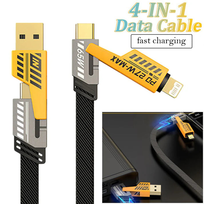 4-in-1 Multi USB Charging Cable For IPhone and Type C