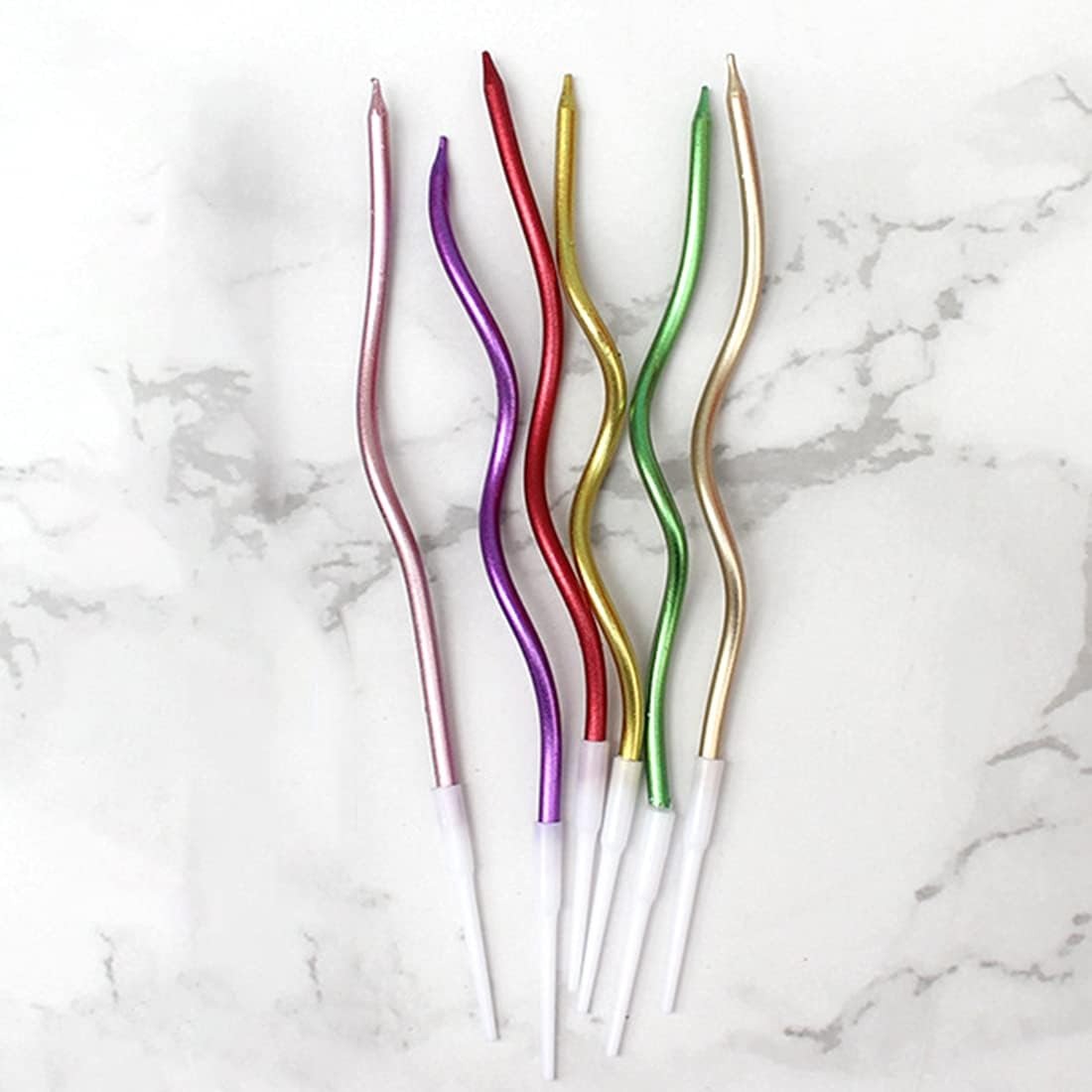 Curved Cake Candles | Pack of 6 - Image 2