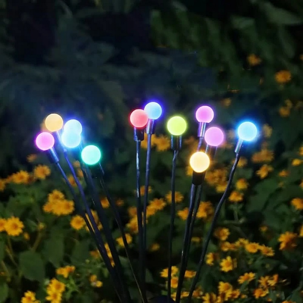Garden Lights New Upgraded Solar Powered Firefly Lights, Outdoor Waterproof Vibrant Decorative Lighting for Home & Garden (Warm Light) - Image 2