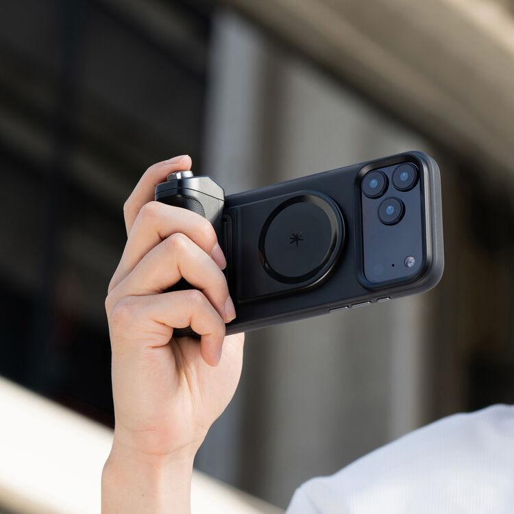 Phone Magnetic Grip for Android & iPhone with Detachable Bluetooth Shutter Remote – MagSafe Compatible Camera Handle for Selfies, Vlogging & Photography - Image 3