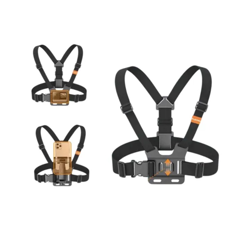 PLOKAMA CX10 Action Camera And Phone Chest Mount Holder 360 Adjustable Harness Strap For Sports Hiking Vlogging - Image 3