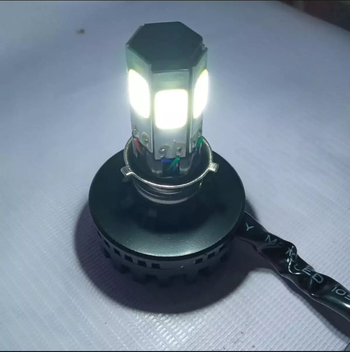M6 LED Universal Headlight with Fan for All Bikes