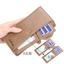 Balebaily Long Zipper Wallet for Men & Women PU Leather Wallet with 15 Card Slots Phone Pocket and Photo Window - Image 4