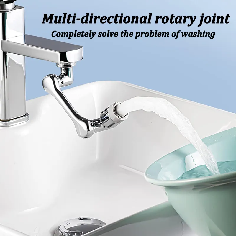 Rotation Faucet Sprayer Head Universal 1080°Rotatable Bathroom Washbasin Tap Splash Filter Water Saving Bubbler Nozzle (Without Box) - Image 2