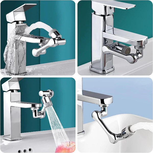 Rotation Faucet Sprayer Head Universal 1080°Rotatable Bathroom Washbasin Tap Splash Filter Water Saving Bubbler Nozzle (Without Box) - Image 3
