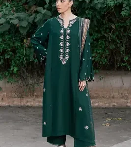 14 August 3 Pcs Women's Unstitched Embroidered Suit