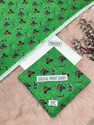 Pakistan Independence Day Military Print Lawn Suit for Women