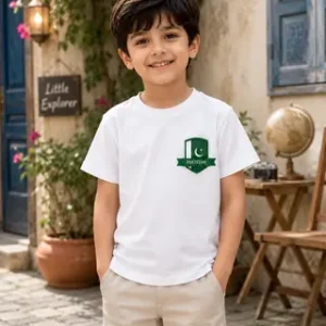 Pc Girl's Stitched Cotton Printed T-Shirt | Soft & Comfortable Casual Tee for Girls