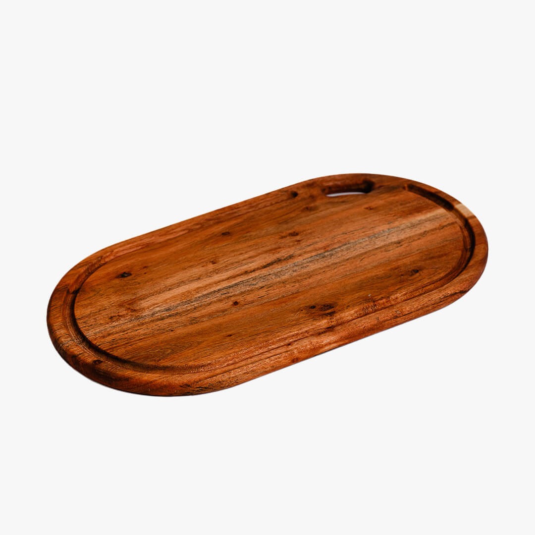 Premium Oblong Acacia Wood Chopping Board 17 x 9 x 2 Inches - Image 4