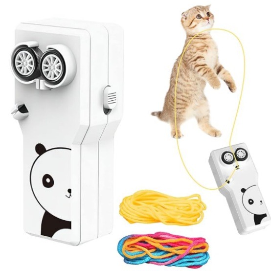 ZipString Portable Rope Launcher Handheld Kinetic String Thruster & Creative Floating Loop Toy for Kids and Adults ( random colour ) - Image 2