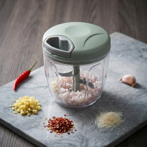 Manual Pull-String Household Vegetable Cutter & Meat Chopper Multi-Function Hand - Random Color