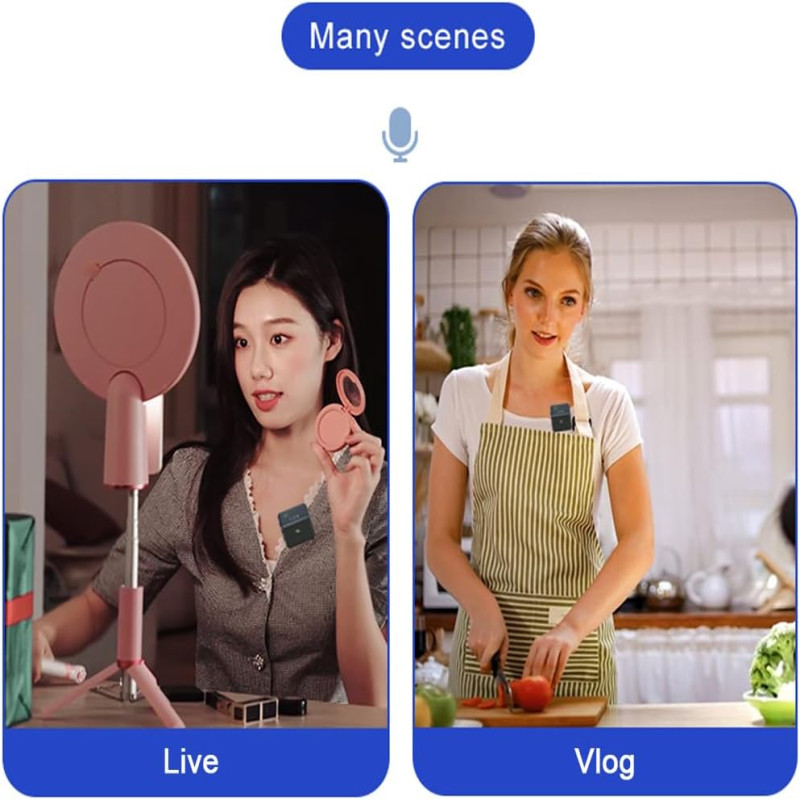 SX8 Type-C Single Lavalier Wireless Microphone for Interview and Vlog