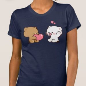 Women's Cute Bear Print Summer T-Shirt