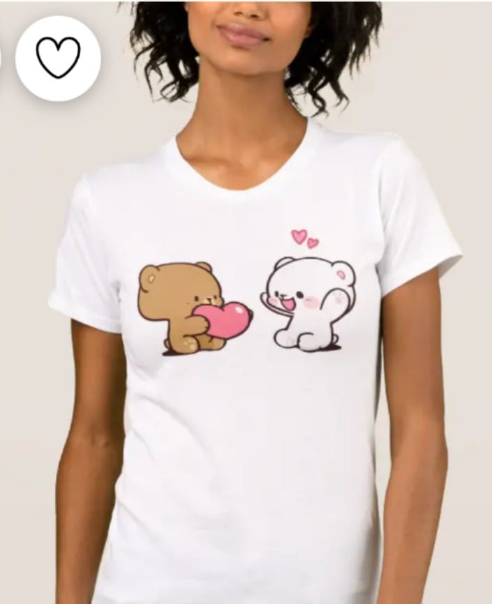 Women's Cute Bear Print Summer T-Shirt - Image 2