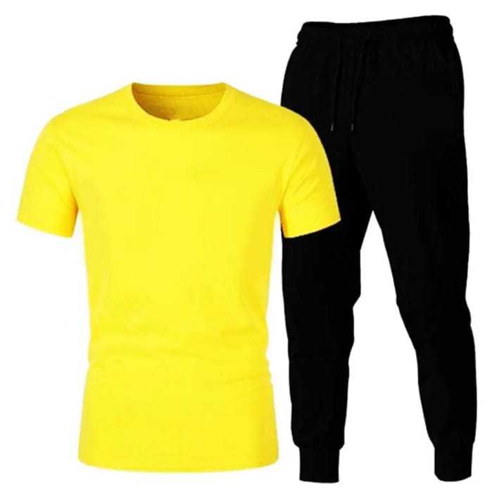 Women's 2-Piece Gym Wear Set with Round Neck T-Shirt - Image 3