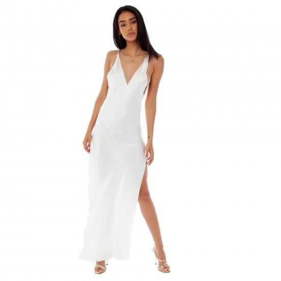 Women's White Contrast Binding Cami & Pants Nightwear Set - Image 5