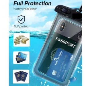 Underwater Waterproof Rainproof Mobile Case PVC Bag Transparent Touch Screen Premium Cell Phone Pouch Cover For Travel Hiking Rainy Season Monsoon