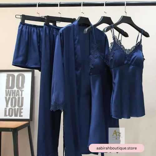 Women's 5-Piece Jersey Nightwear Set β Soft & Breathable Sleepwear