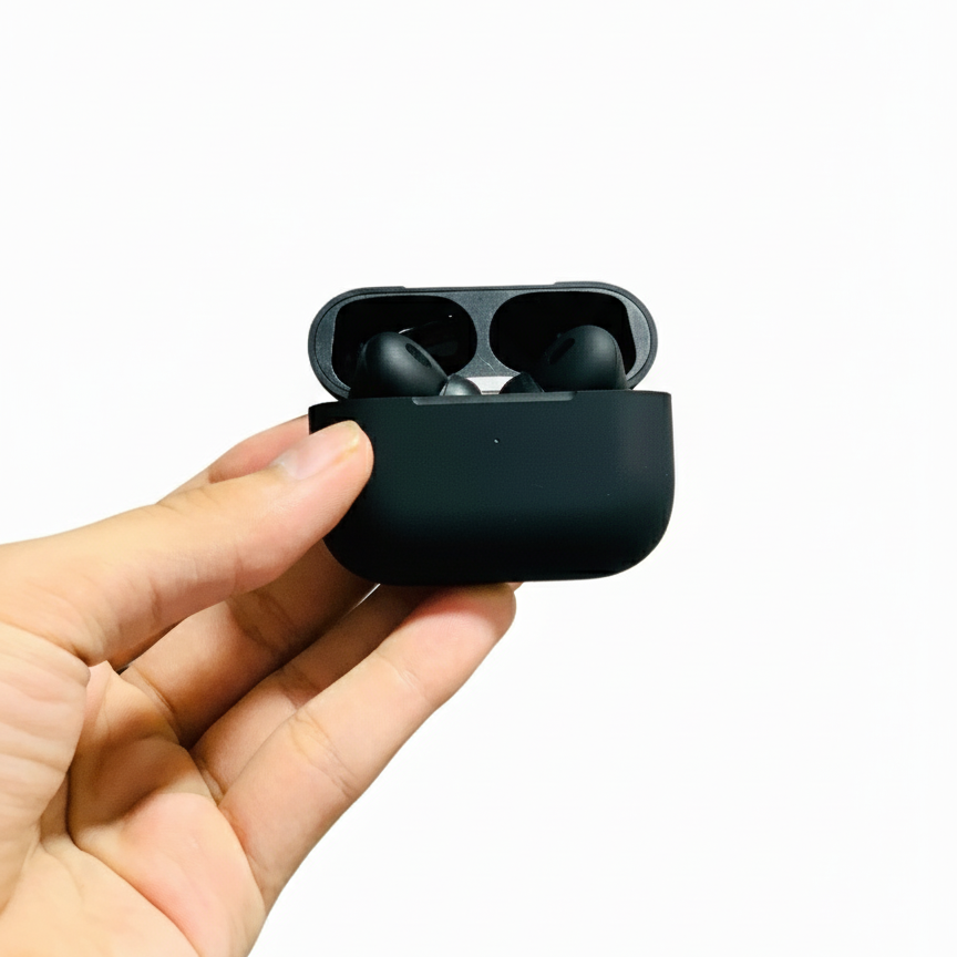 Apple Pro 2 BT Earbuds Wireless Earphones with Buzzar, Volume Control & Wireless Charging Case - Image 3