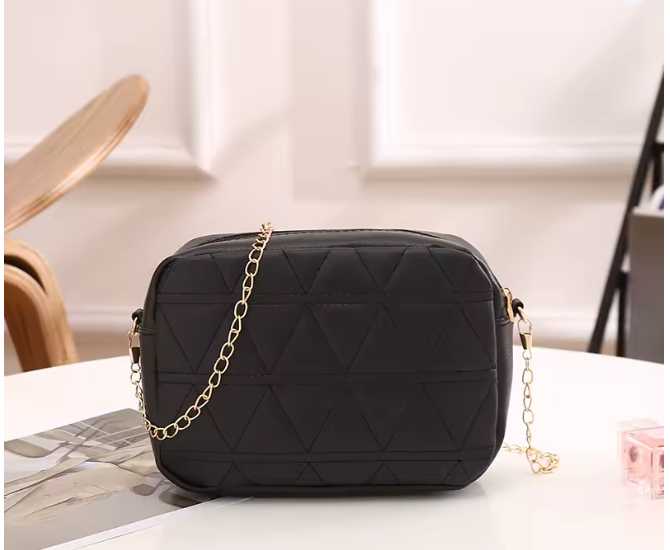 Tiny Teen Triangle Beige Crossbody Bag for Girls – Stylish Mini Shoulder Sling Bag | Lightweight Fashion Handbag - Image 3