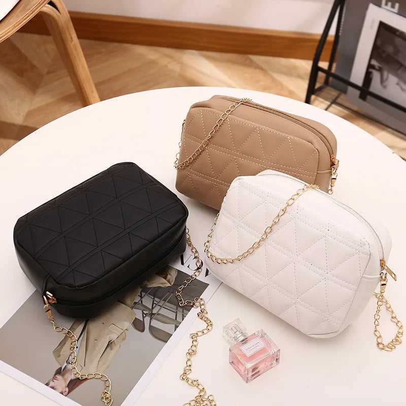Tiny Teen Triangle Beige Crossbody Bag for Girls – Stylish Mini Shoulder Sling Bag | Lightweight Fashion Handbag