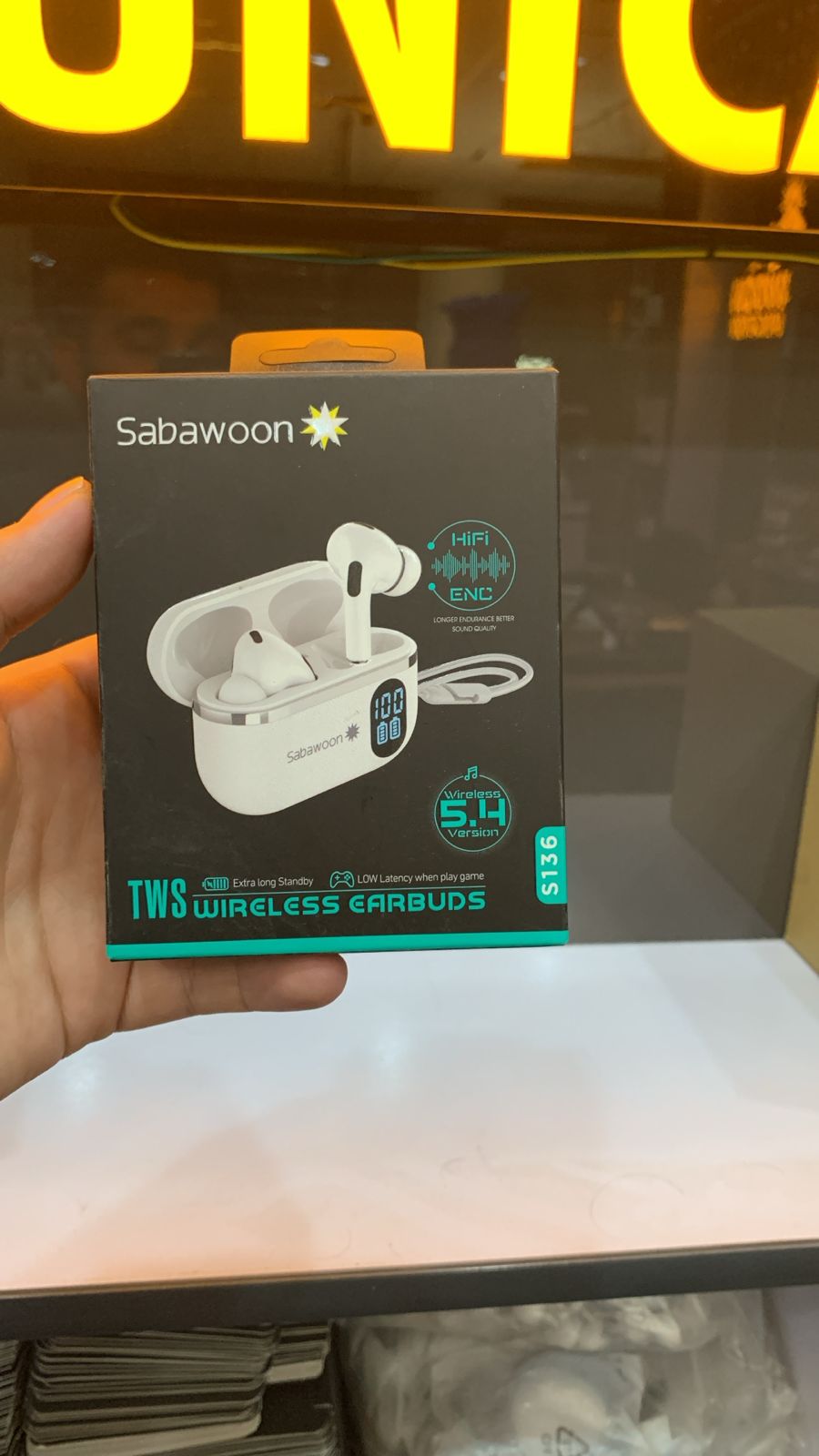 Sabawoon ST36 TWS Wireless Earbuds Bluetooth 5.4 with ENC & Digital Display - Image 2