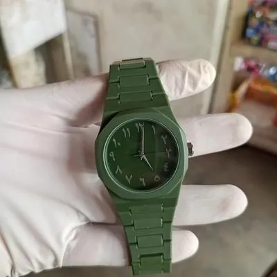 Olive Green Carbon Fiber Tactical Watch 45mm | Men's Sports Watch - Image 5