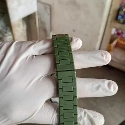 Olive Green Carbon Fiber Tactical Watch 45mm | Men's Sports Watch - Image 3