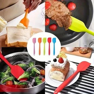 1Pc Silicone Spatula Dishes Baking Mix Set Pastry Tools