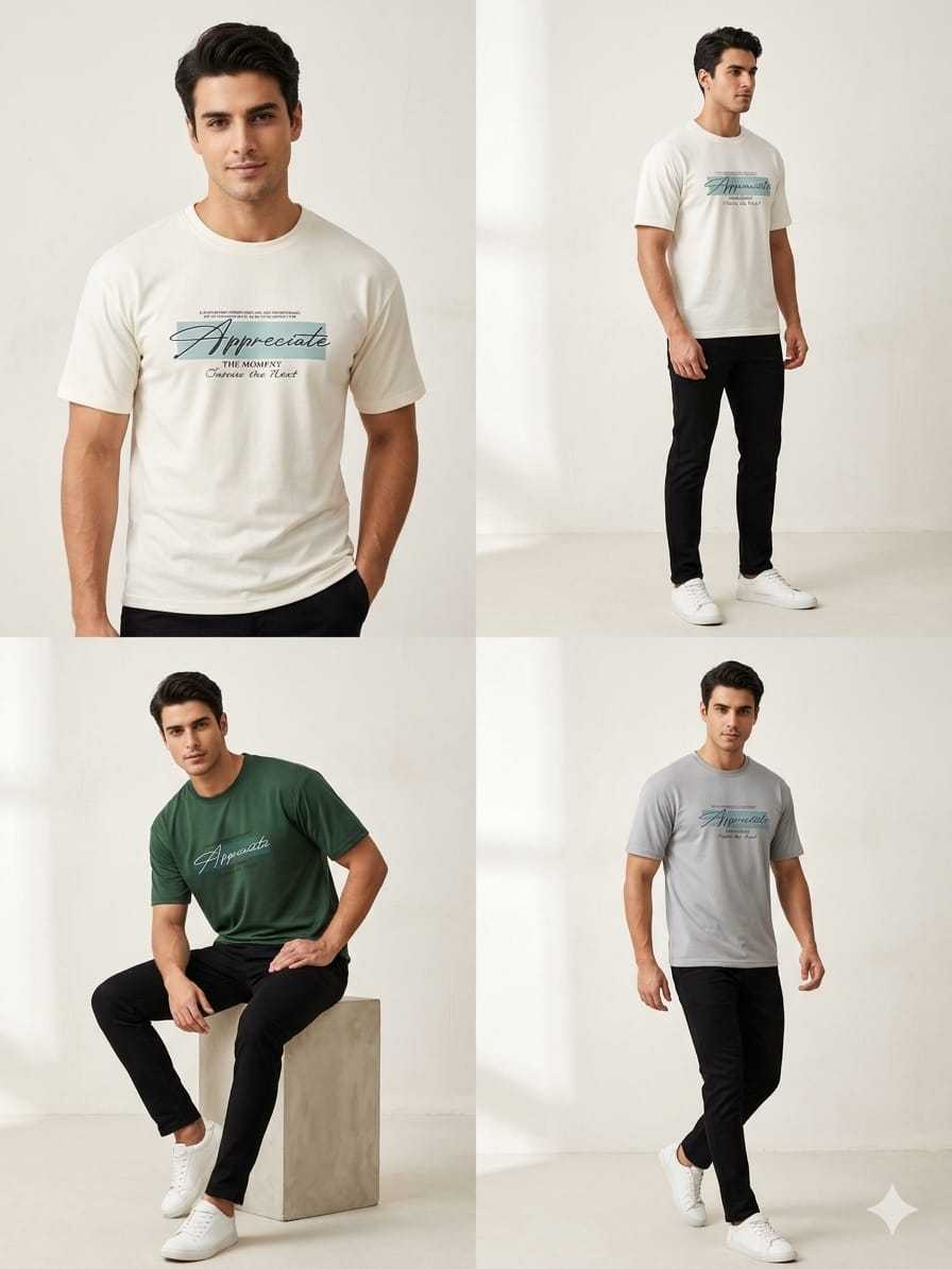 Imported Drop Shoulder Printed T-Shirt for Men & Boys - Image 2