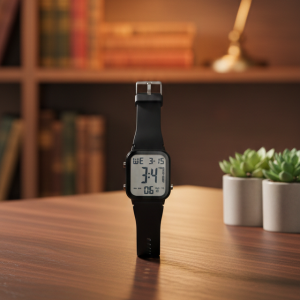 Digital Sports Watch with Stopwatch, Waterproof Design, LED Display, Alarm & Durable Outdoor Performance for Men & Women