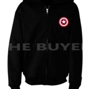 Classy Stylish Zipper Print Kangaroo Hoodie
