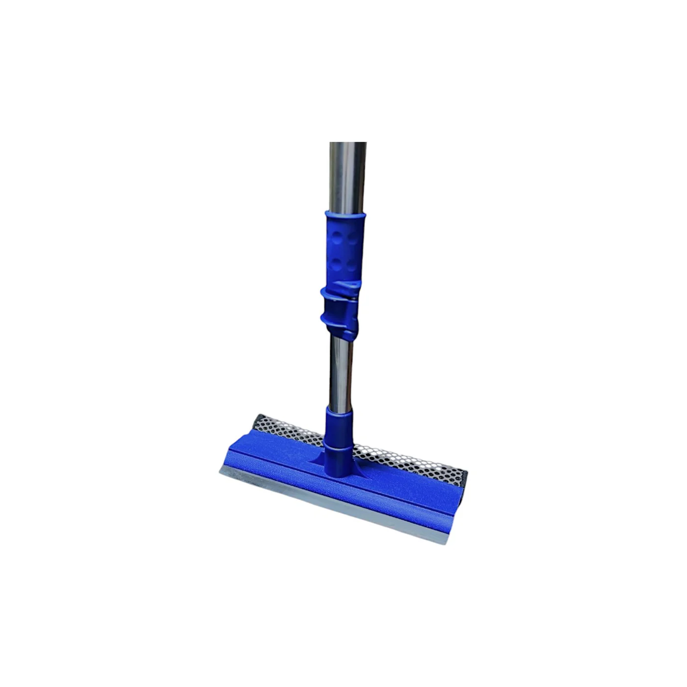2-in-1 Window Squeegee with Telescopic Handle Multi-Function Glass Cleaning Tool for Home & Office