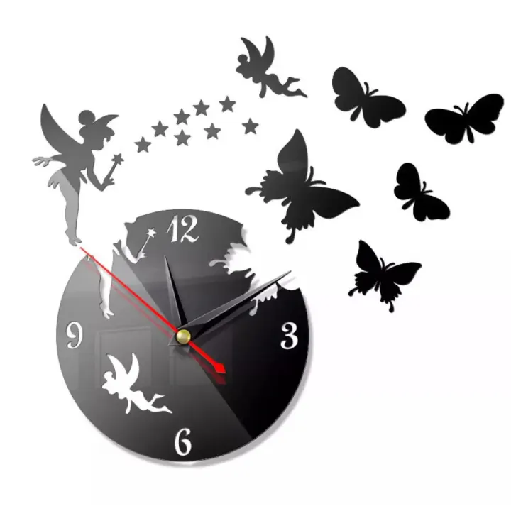 3d wall clock with light Wooden Clock With Light And Premium Design - Image 2