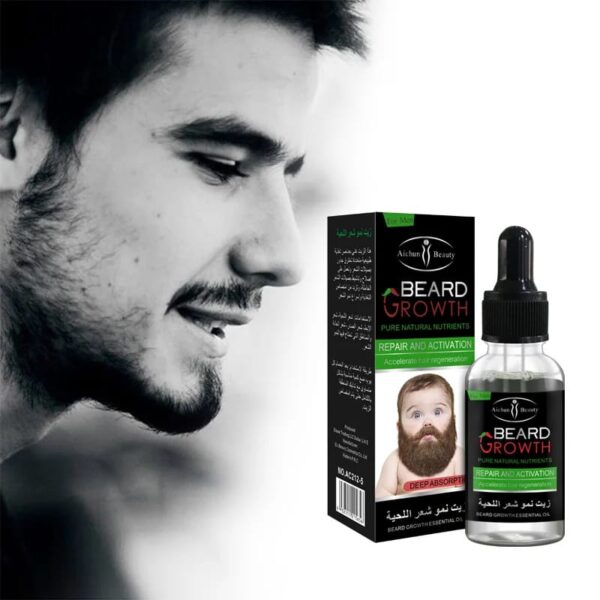 Aichun Beauty Beard Growth Essential Oil for Men | Repair & Activation