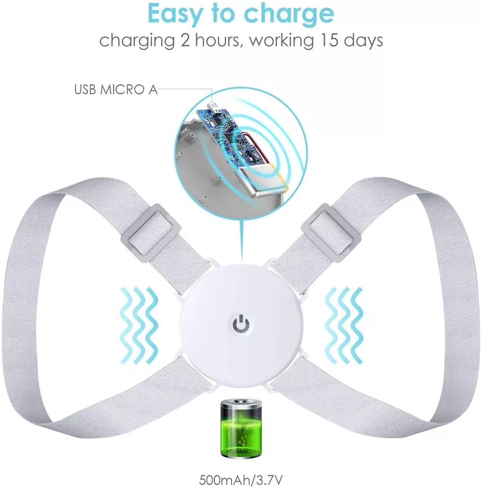 Adjustable Spine Back Support Posture Sensor Belt chargeable - Image 5