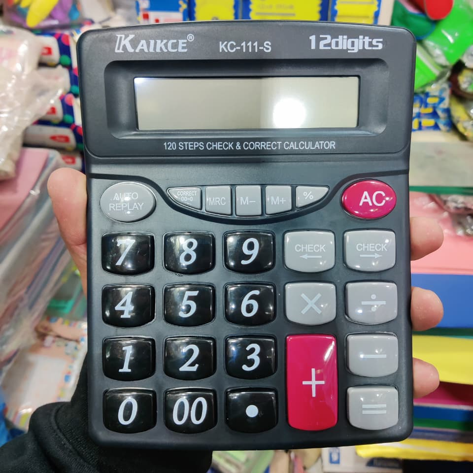 Kaikce KC 111 S Electronic Calculator Durable Quality Easy Use Clear Display Reliable Utility Compact Design - Image 3