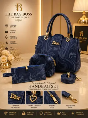 Girl's Leather Textured Hand Bag | Premium Ladies Shoulder & Hand Carry Purse - Image 7