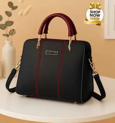 Leather Handbag with Belt for Women – Premium Shoulder & Top Handle Purse for Office, Shopping & Everyday Use - Image 2