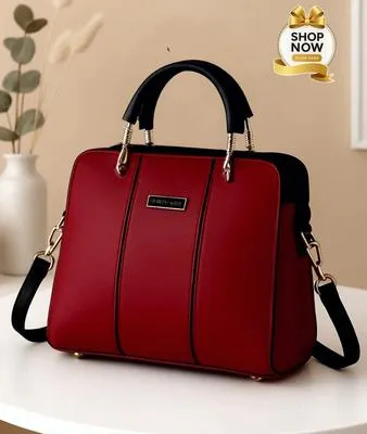 Leather Handbag with Belt for Women – Premium Shoulder & Top Handle Purse for Office, Shopping & Everyday Use - Image 4