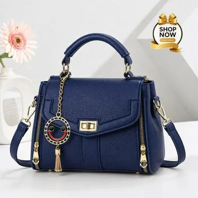 Women's Leather Shoulder Bag with Gold Plated Handles | Premium PU Leather Handbag for Office, Shopping & Daily Use - Image 4
