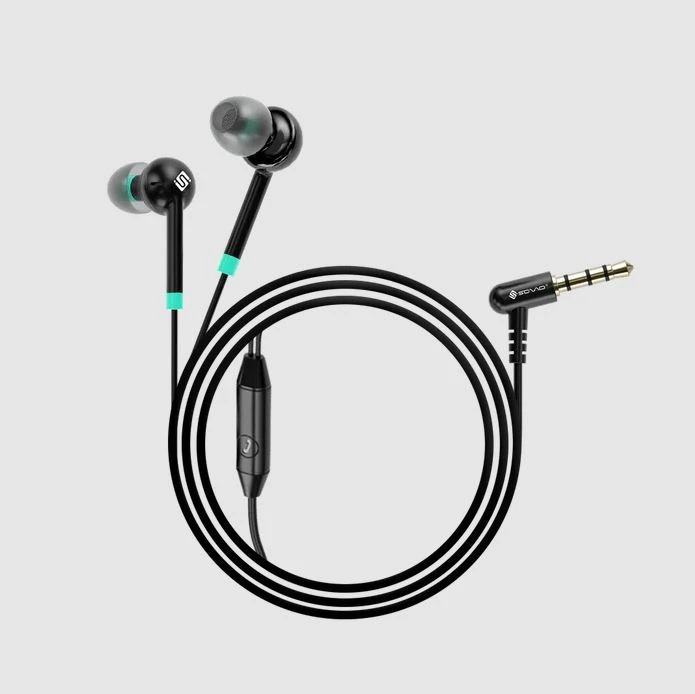 SOVO SH-15 Stereo Earphone Handsfree High Quality Wired Earphones with Deep Bass, Clear Sound & Comfortable Fit for Calls & Music - Image 2