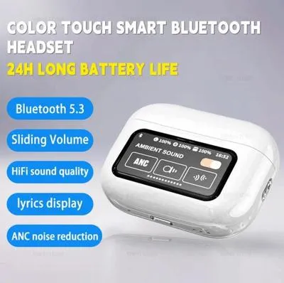Wireless Bluetooth 5.2 Earbuds White Touch Screen Fast Charge - Image 3