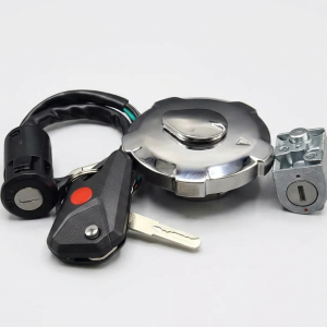 Switch Kit for Honda CG125 Computer Key 3 in 1 Set  Ignition Switch, Tank Cap & Side Lock (Single Key Operated)